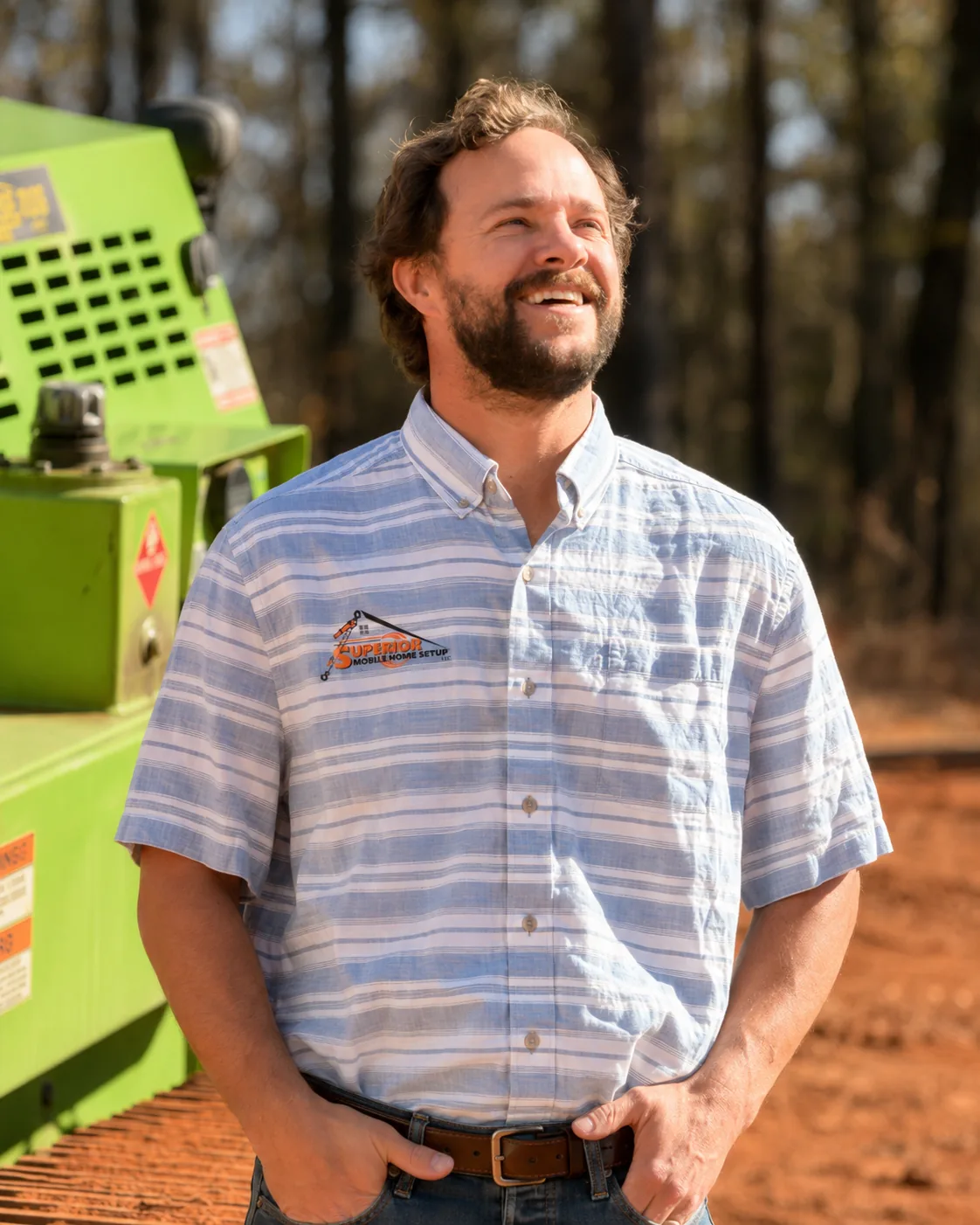 Michael Blanchard, co-owner of Superior Mobile Home Setup