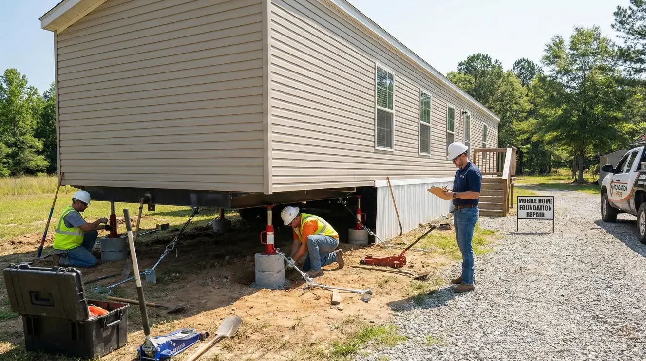 Fix mobile home foundation for loan approval with a fix-first plan, decision tree, and inspection readiness checklist. Request a quote.