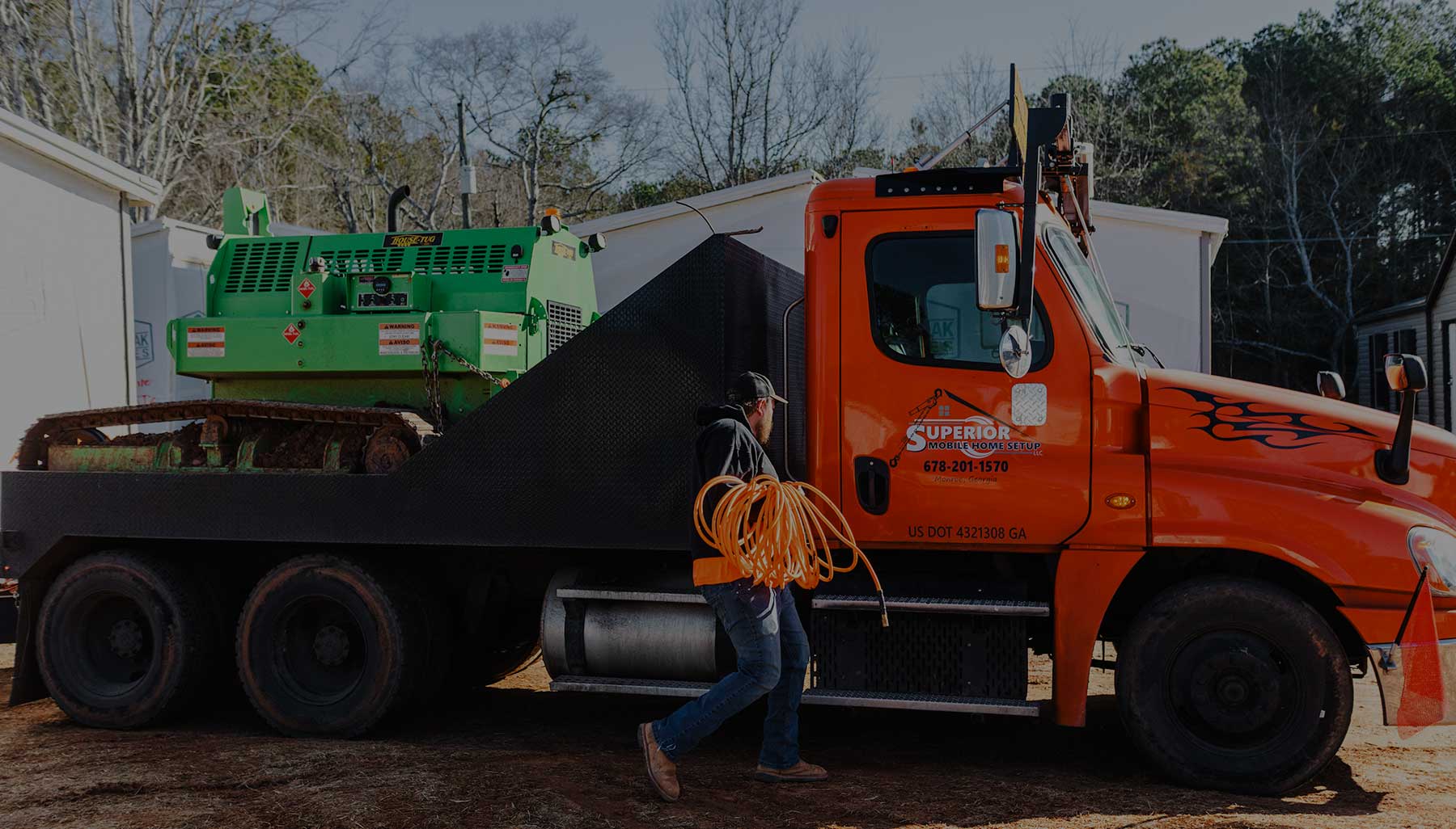 Mobile Home Moving Equipment: Toter trucks, transport axles, hydraulic jacks & more. From the pros at Superior MH Setup.