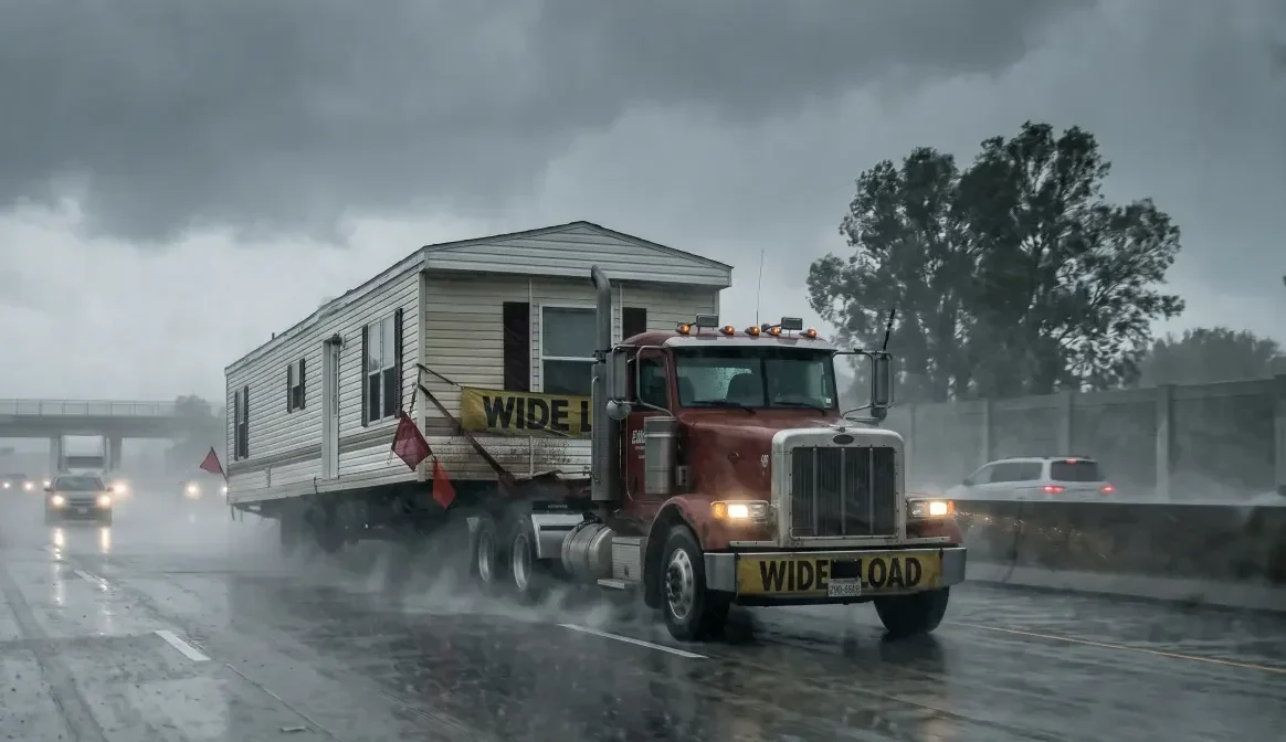 Mobile home transport weather delays can happen in Georgia due to wind, rain, soft ground, and permit timing. Learn how buyers can plan.