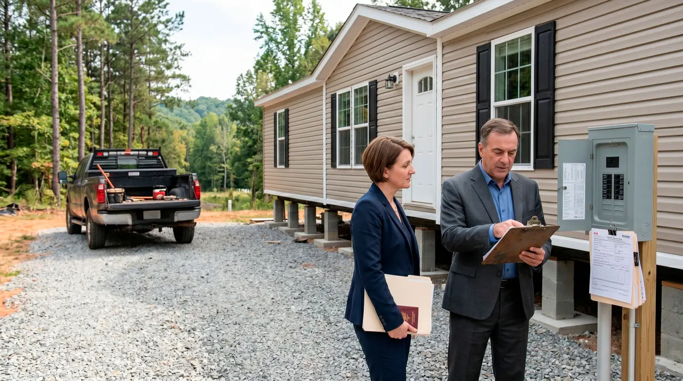 A plain-English guide to Georgia manufactured home installation permits, who may handle them, when they matter, inspection timing, and permits.